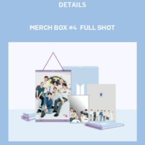 BTS ARMY MERCH BOX #4 (OPENED/UNUSED) SOLD OUT ON WEVERSE